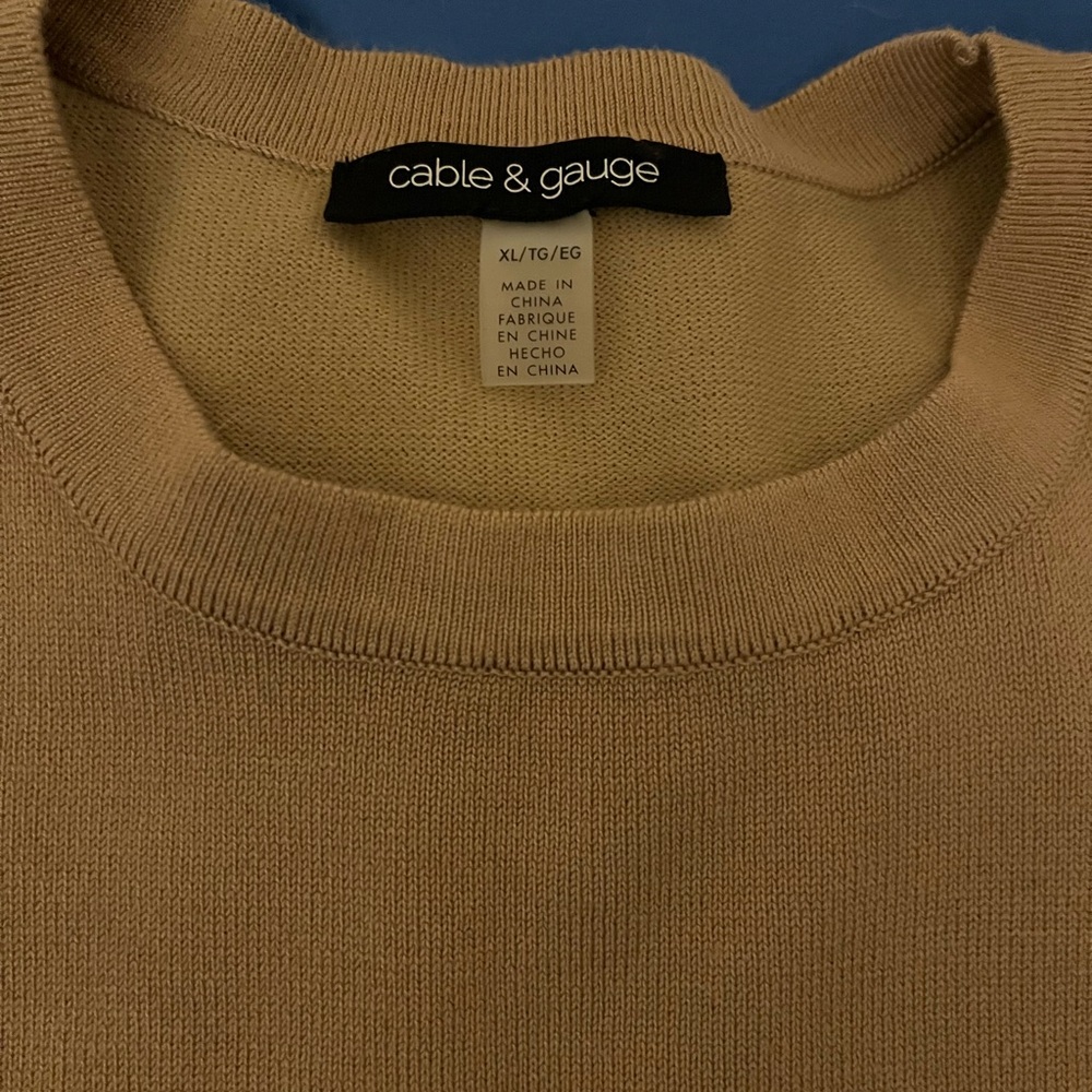 Women’s size XL tan sweater